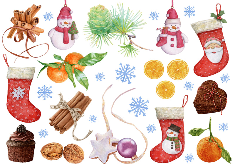 Décoration de Noël à la main - Illustration - Téléchargement gratuit - Png/PSD/JPG