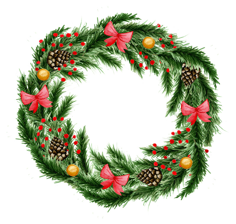 Handdraw Christmas Tree Illustration - Vector  - Png/PSD/JPG/ Free Download