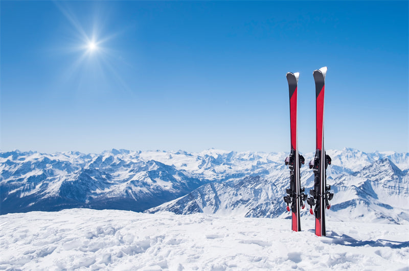 Paysage des Alpes enneigées en Europe - Randonnée en montagne, ski, téléphérique, vacances d'hiver - Téléchargement gratuit en PNG/PSD/JPG