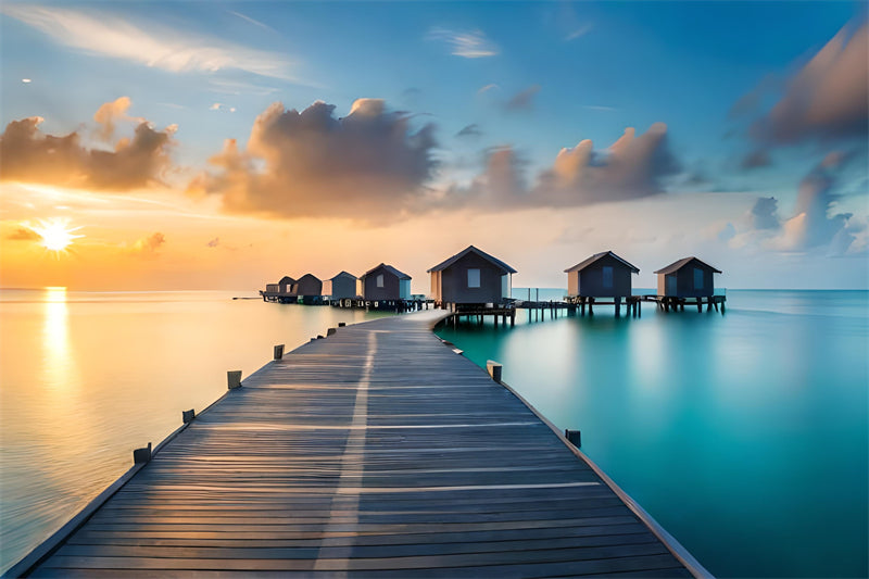 Tourist Maldives - Seaside island beach ocean landscape - photo wallpaper background - Png/JPG/ Free Download
