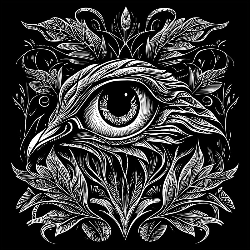 Illustration d'œil dessinée à la main - Vecteur vintage - Conception de logo d'œil - Art Tatto EyeS