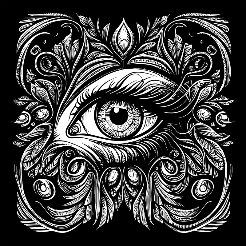 Handdraw Eye Illustration -Vintage Vector -Eye Logo Design -Art Tatto EyeS   