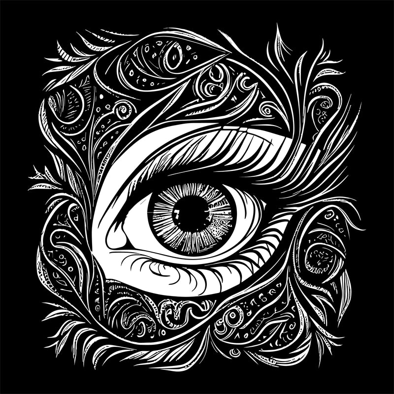 Handdraw Eye Illustration -Vintage Vector -Eye Logo Design -Art Tatto EyeS   