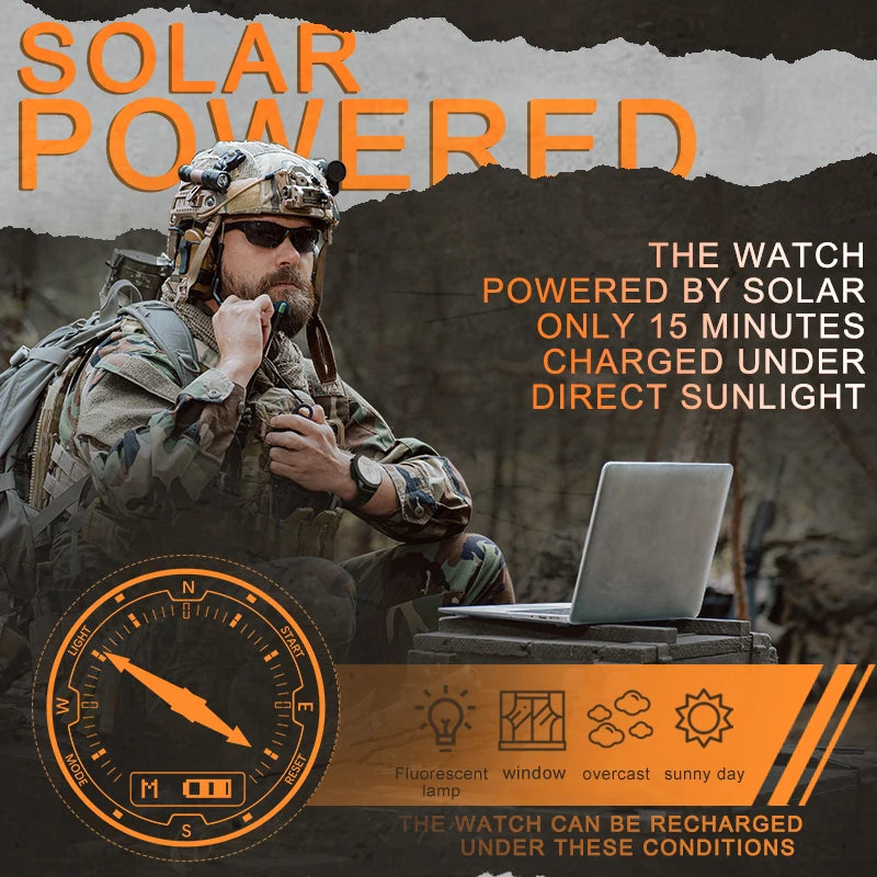 Solar Power Digital Watch