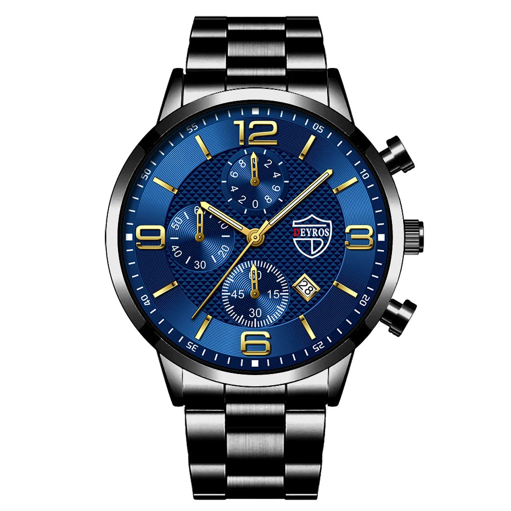Luxury Stainless Steel Wristwatch