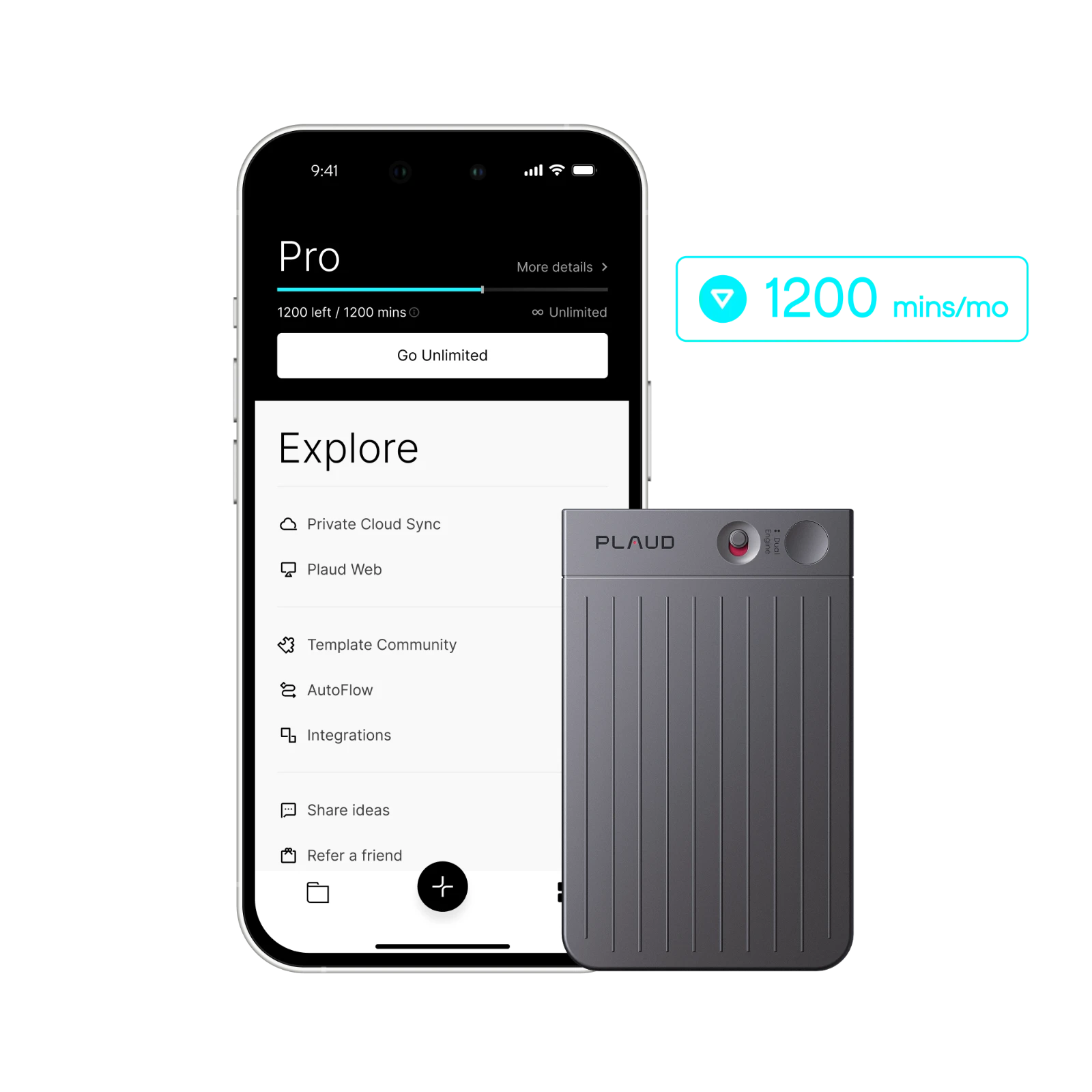 Plaud Note + Annual Pro Plan