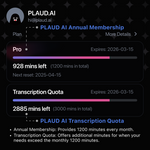 PLAUD AI Annual Pro Plan