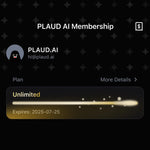 Plaud AI Annual Unlimited Plan