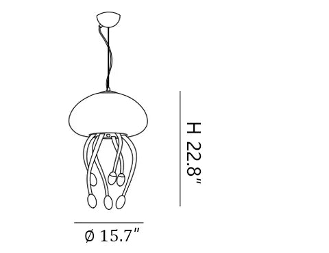 Jellyfish Chandelier Size A