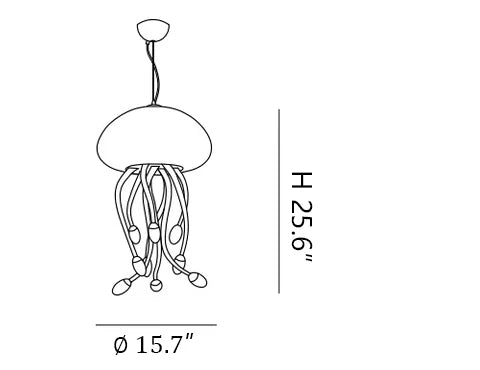 Jellyfish Chandelier Size B