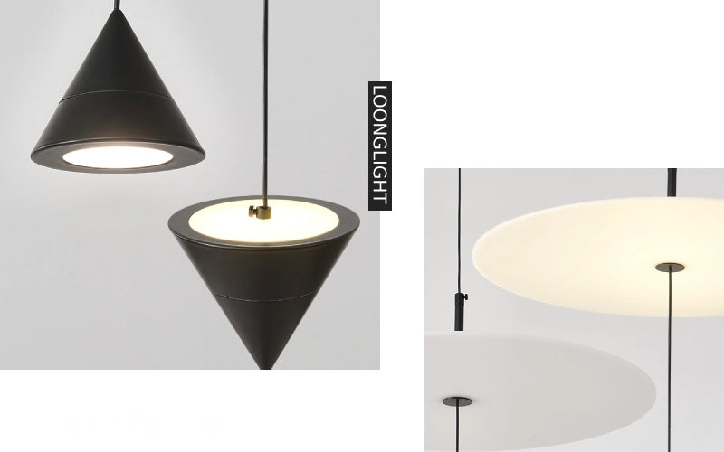 Minimalist Flying Saucer Chandelier Details