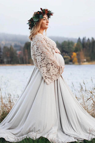 Boho Maternity Robe