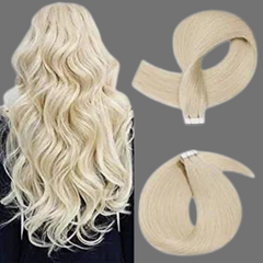 #60 (Platinum Blonde) Hair Extensions