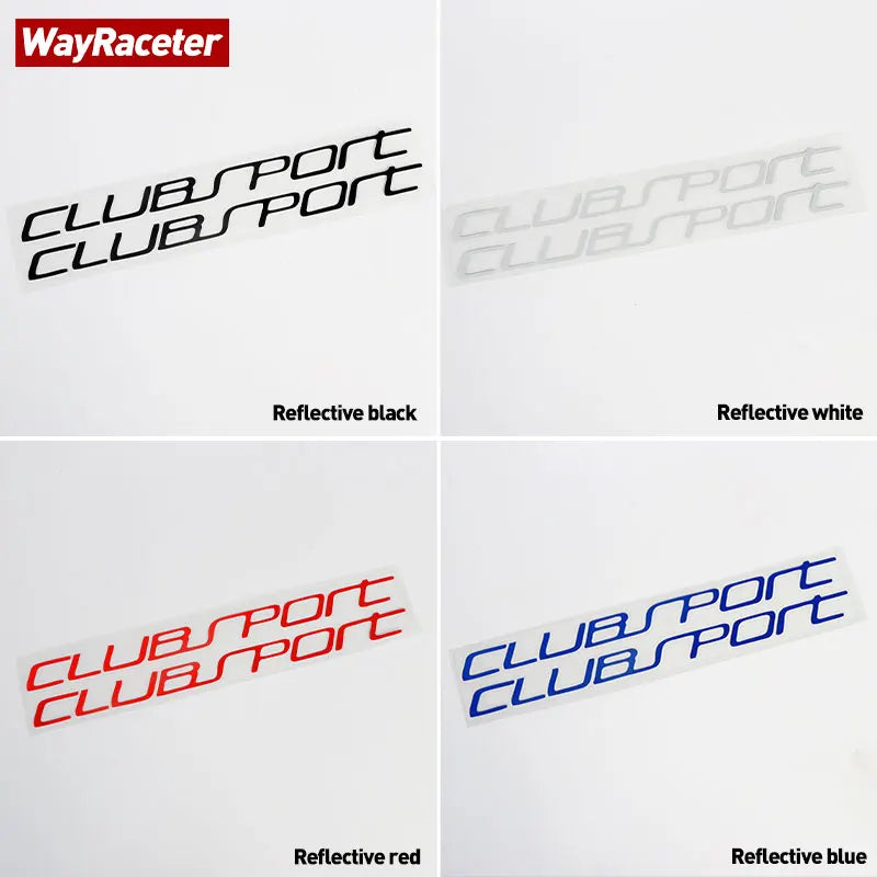 2 Pcs Door Side Skirt Sticker GTI Clubsport Styling Graphics Reflective Vinyl Decal For Volkswagen VW Golf 7 MK7 8 MK8 2022