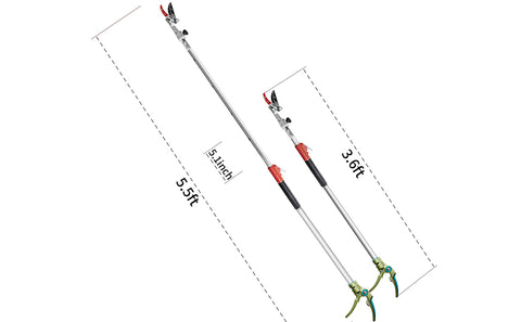 3.67-5.45 ft Extendable Long Reach Tree Branch Cutter