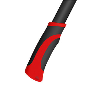 Comfortable and durable aluminum alloy handles are non-slip for greater control. Shock-absorbing bumpers absorb jarring vibrations and reduce noise.