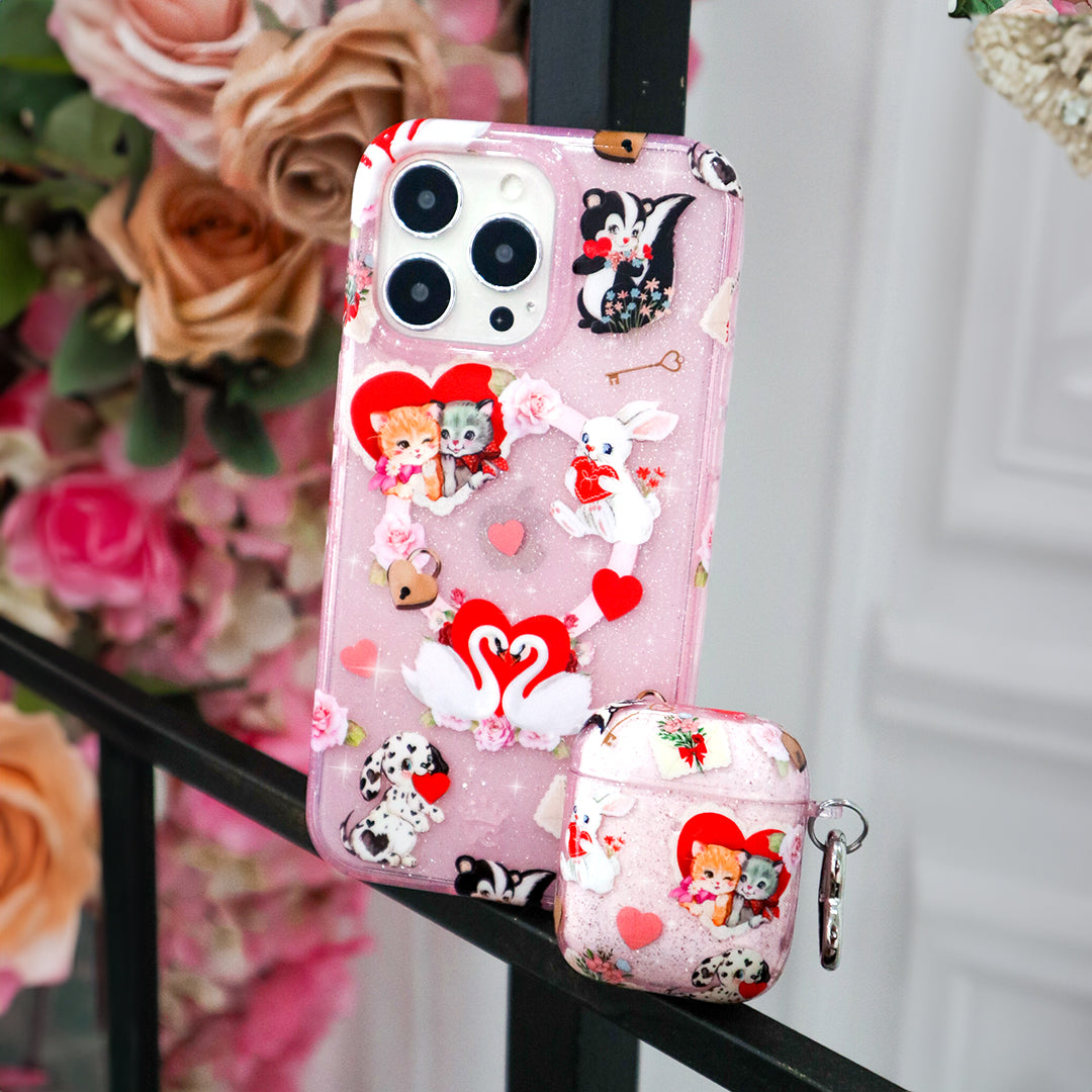 Love Letter Glitter AirPod Case