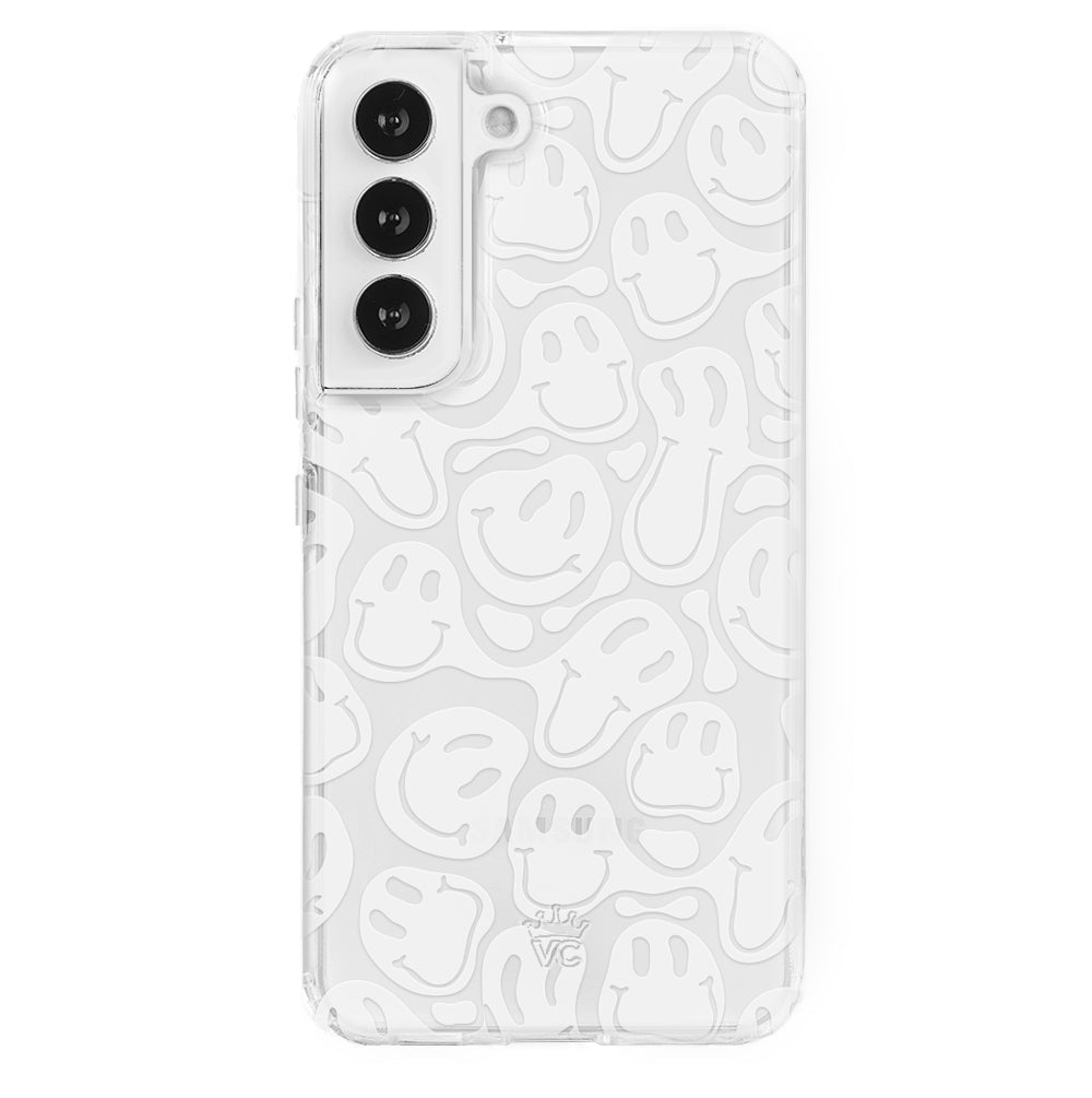 Clear Frosted Smiley Samsung Case