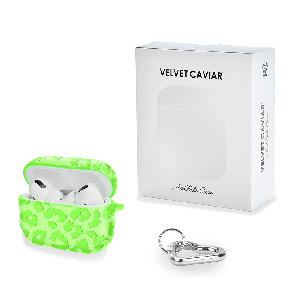 Key Lime Leopard AirPod Case