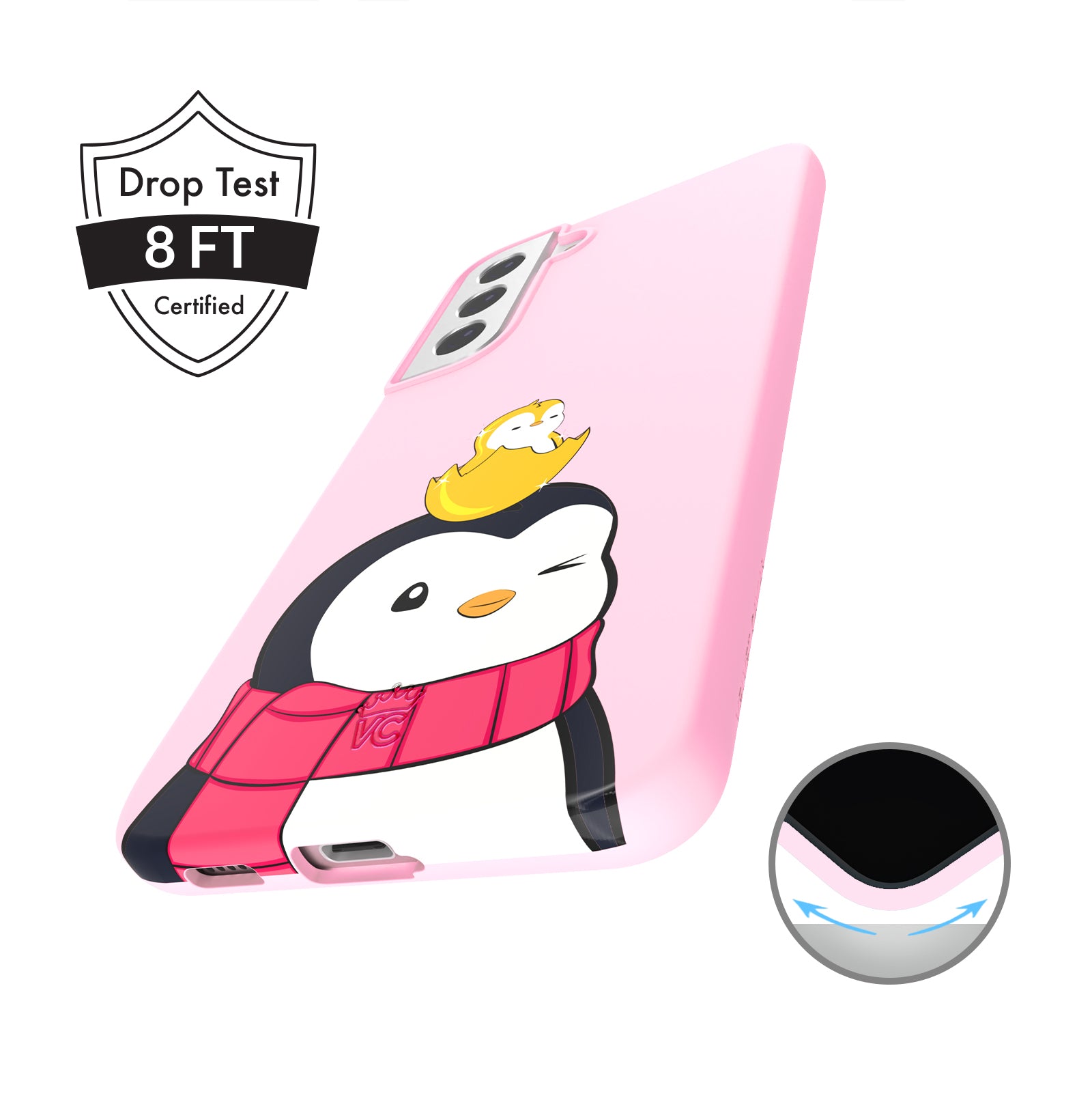 Pudgy Penguins Positive Pink?Samsung Case