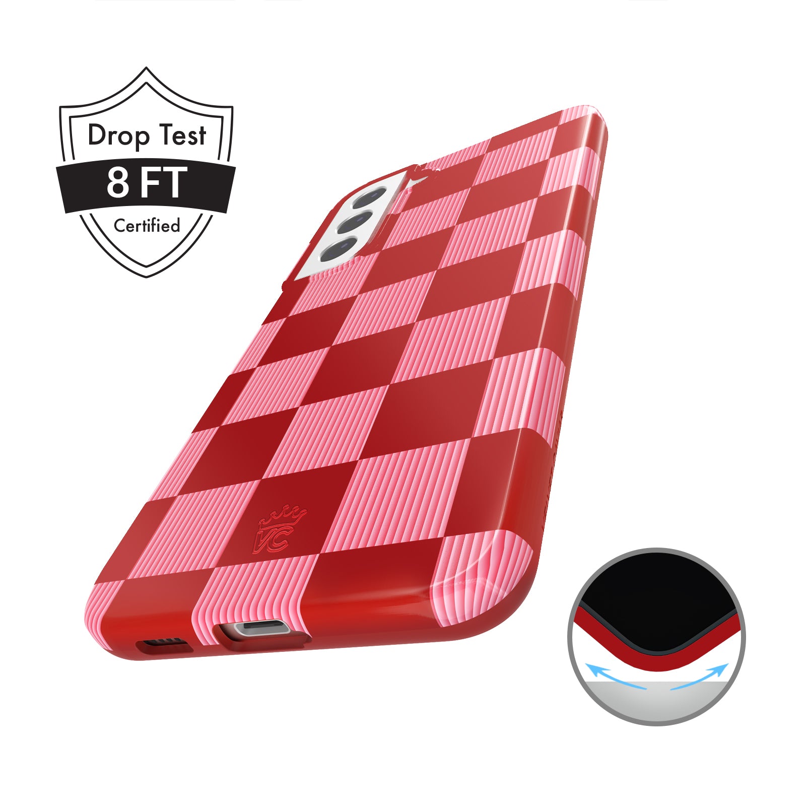 Rose Vibe Checkered Samsung Case