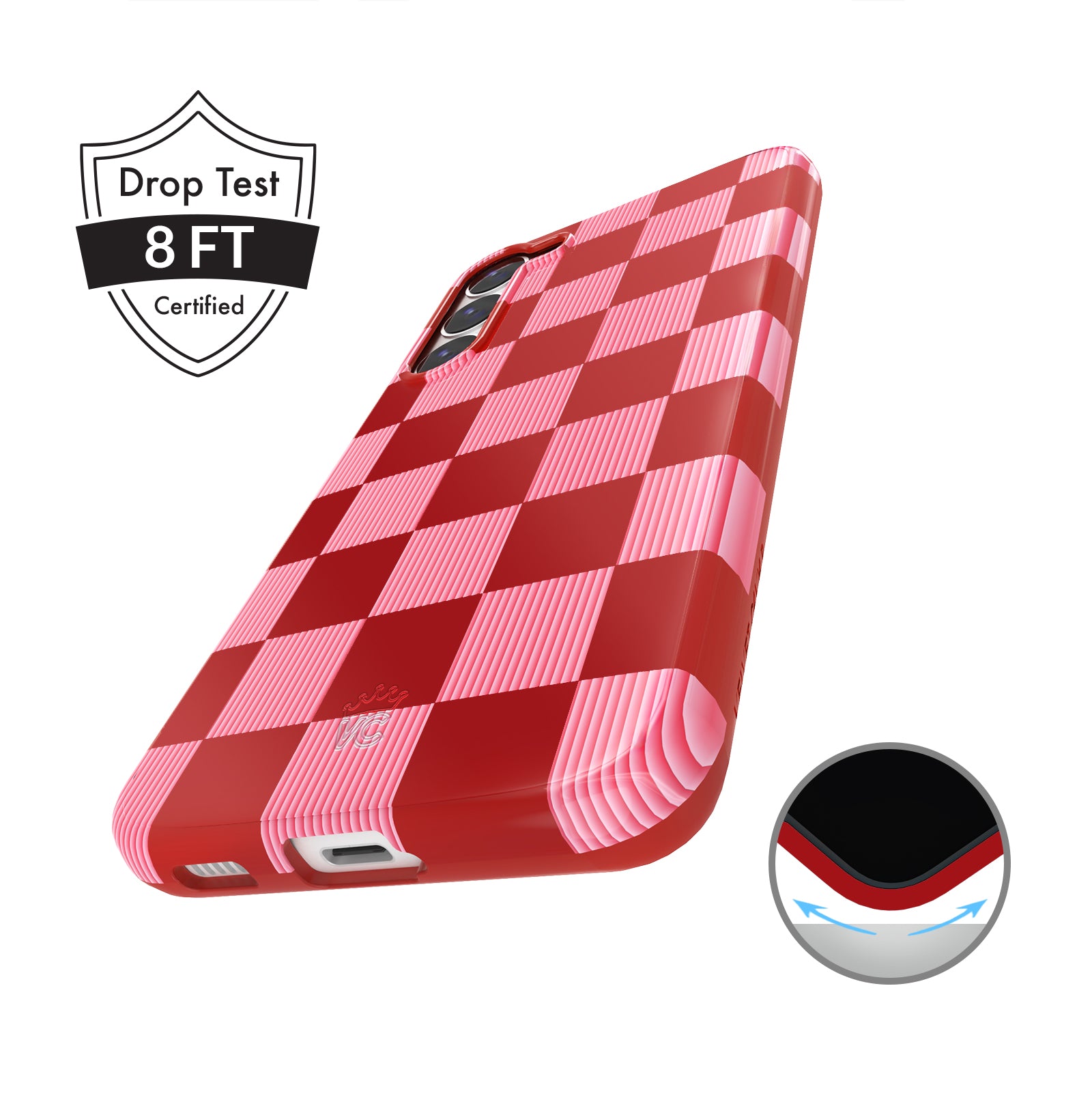 Rose Vibe Checkered Samsung Case