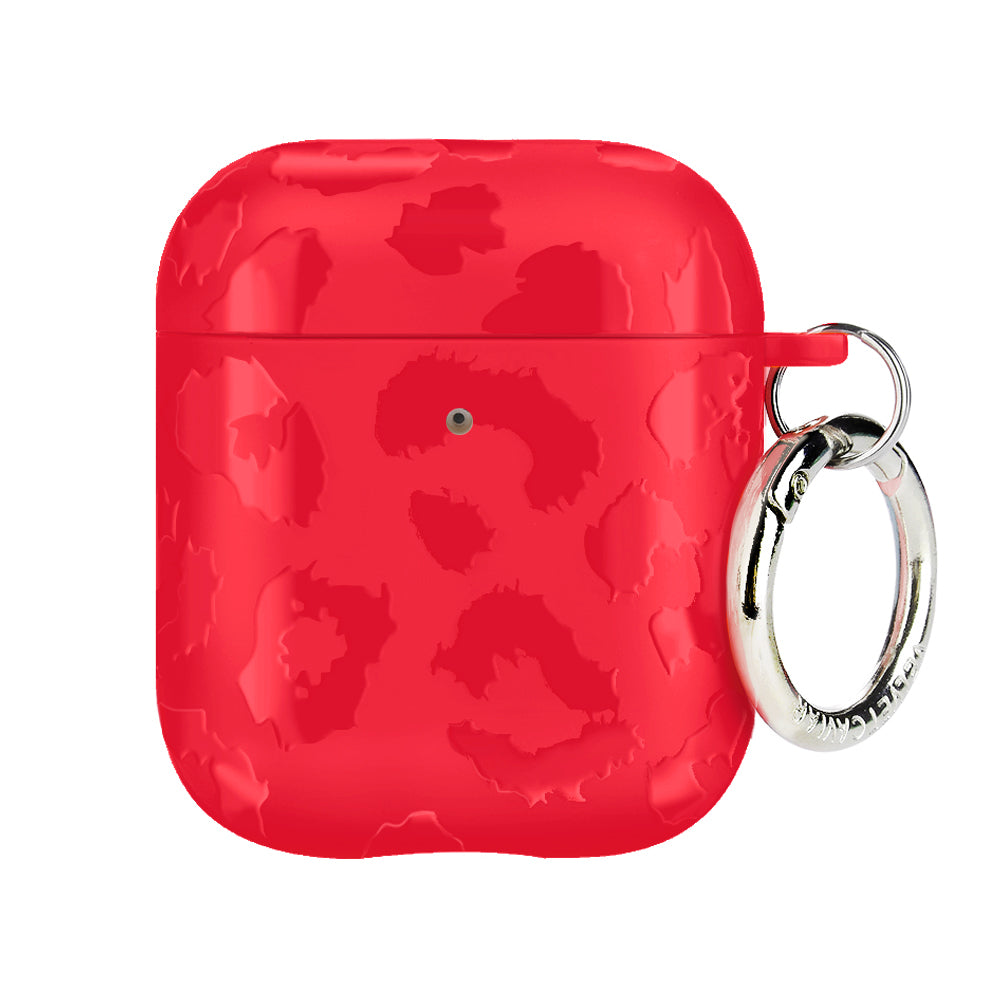 Red Hot Leopard AirPod Case