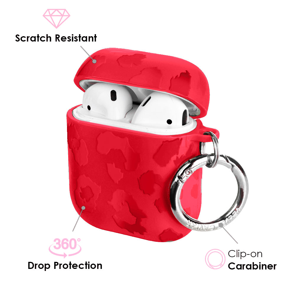 Red Hot Leopard AirPod Case