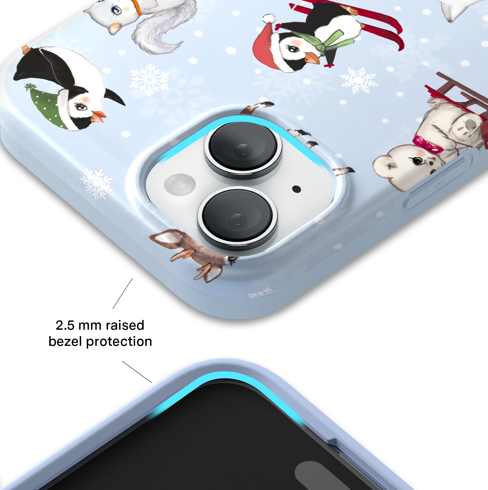 Winter Wonderland Baby Animals iPhone Case