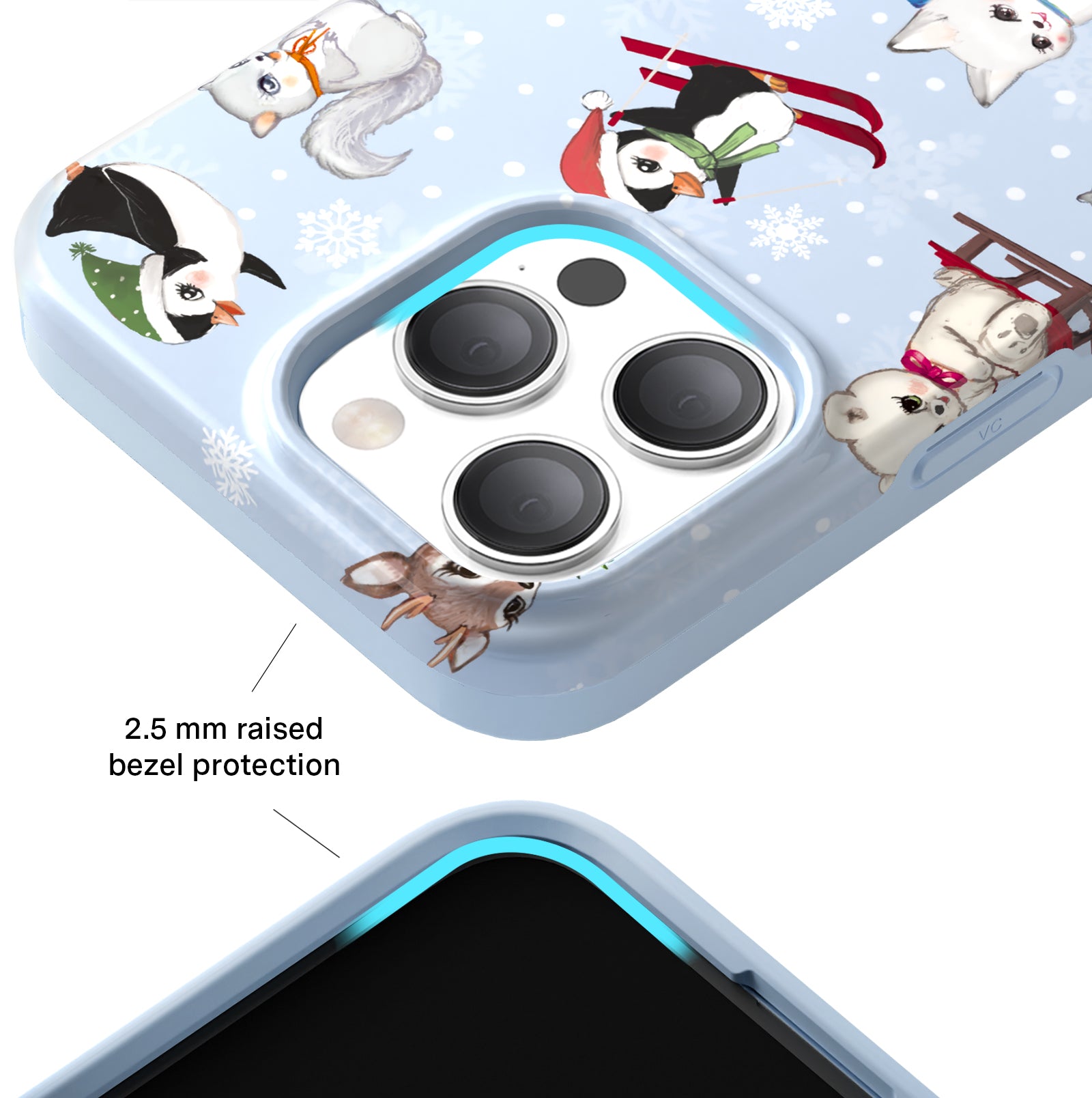 Winter Wonderland Baby Animals iPhone Case