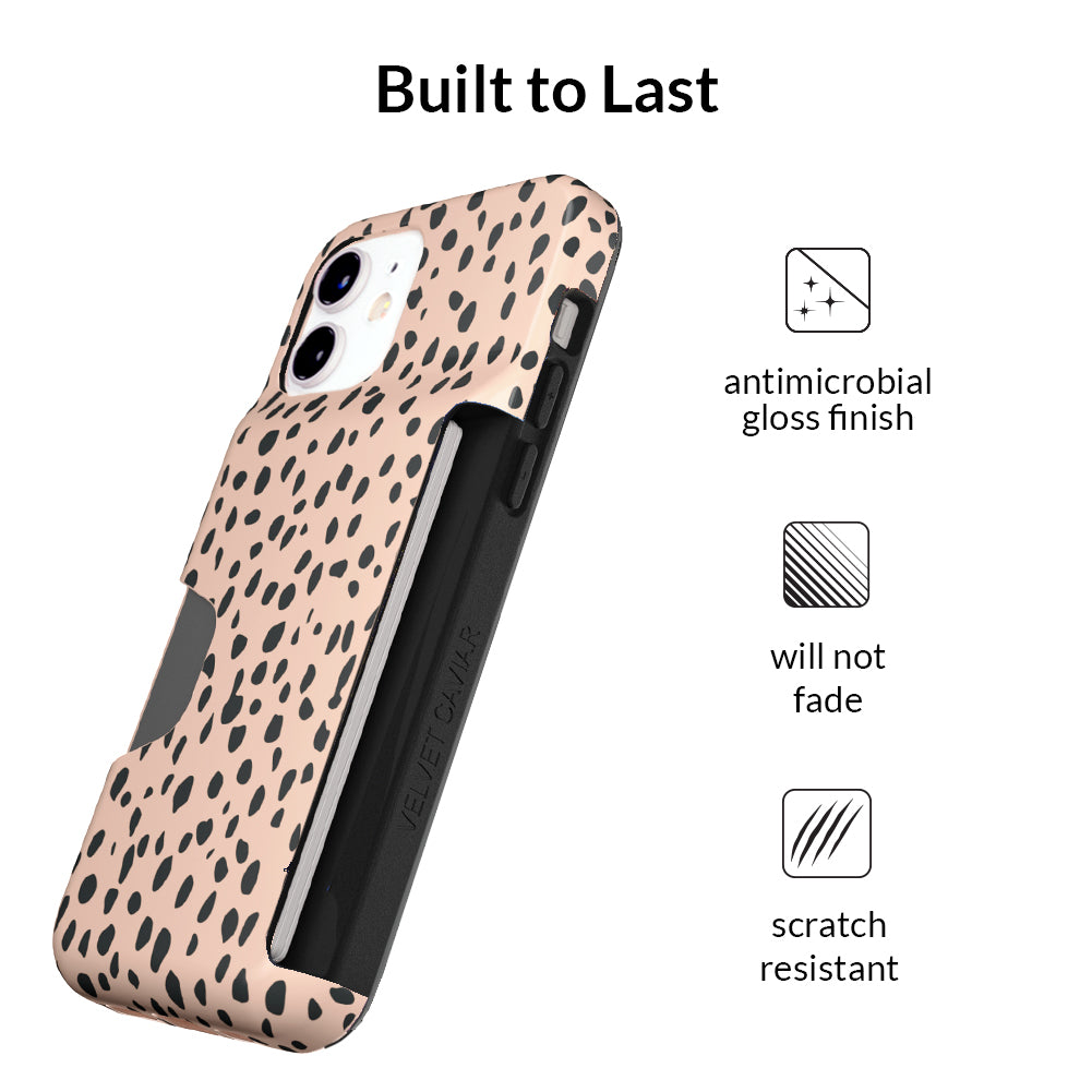 Spotted Cheetah Iphone Wallet Case