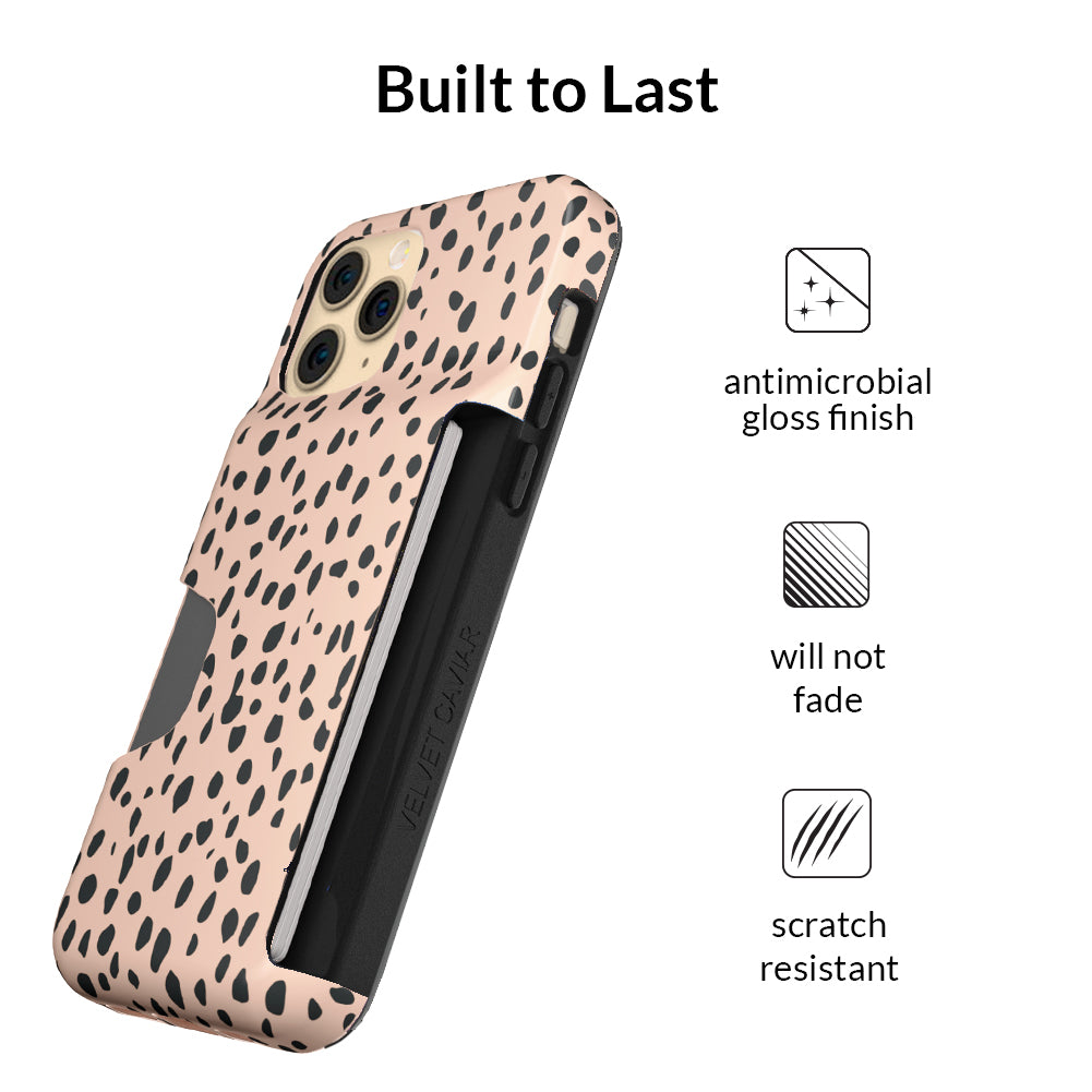 Spotted Cheetah Iphone Wallet Case
