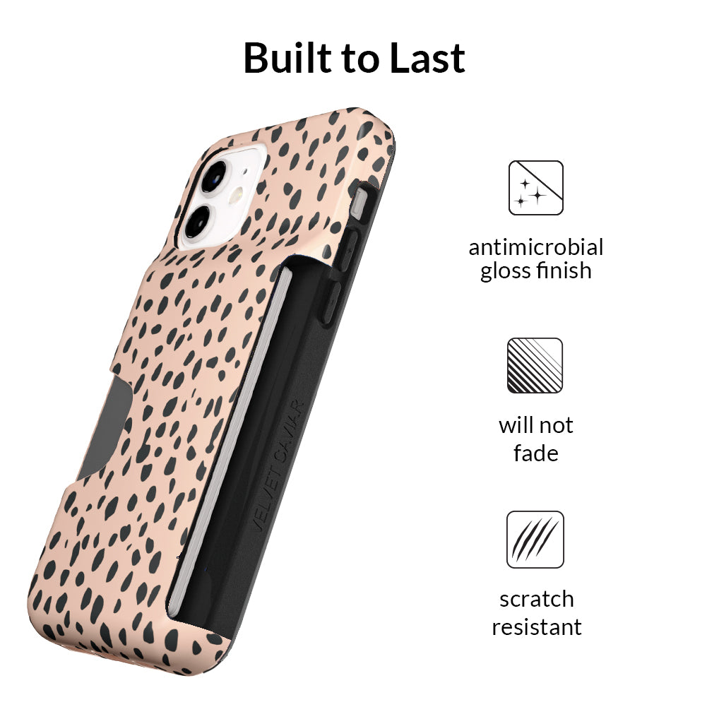 Spotted Cheetah Iphone Wallet Case