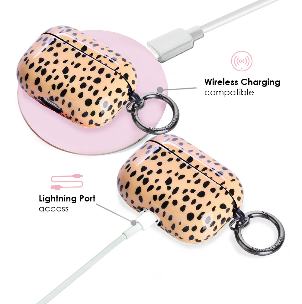 Spotted Nude Cheetah AirPods Case
