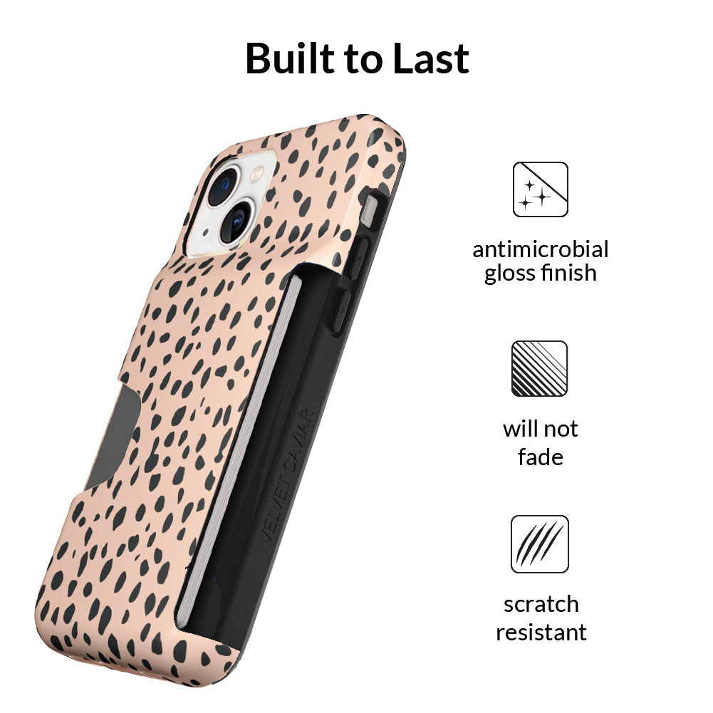 Spotted Cheetah Iphone Wallet Case