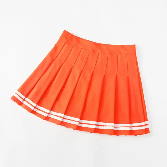 Women Pleat Skirt Jarajuku Preppy Style Gilr Lolita A-line Sailor Skirt School Uniform High Waist Mini Skirts Saia Feminina