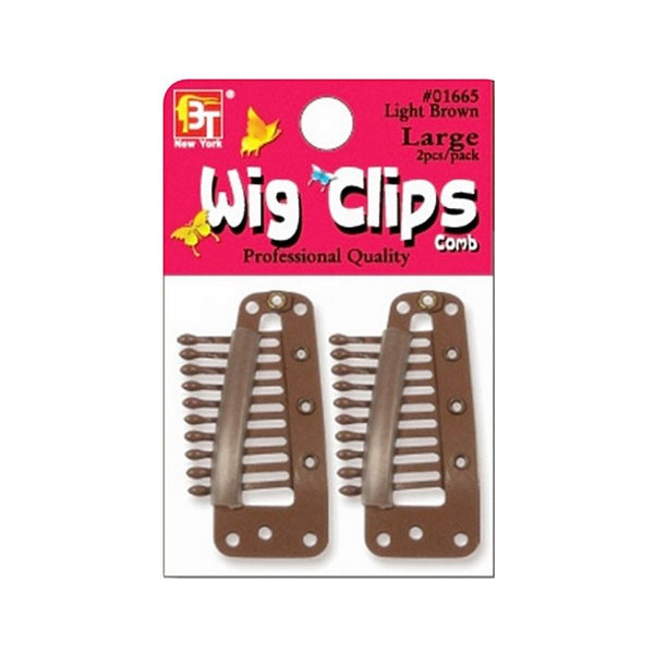 Beauty Town Wig Clips Large Light Brown #01665