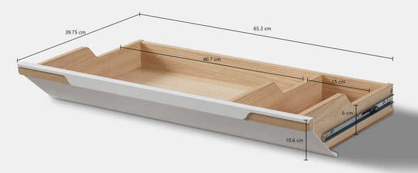 kowo k3141 corner standing desk drawer size and dimension