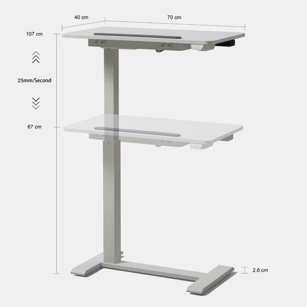 KOWO tilted top small laptop standing desk dimensions