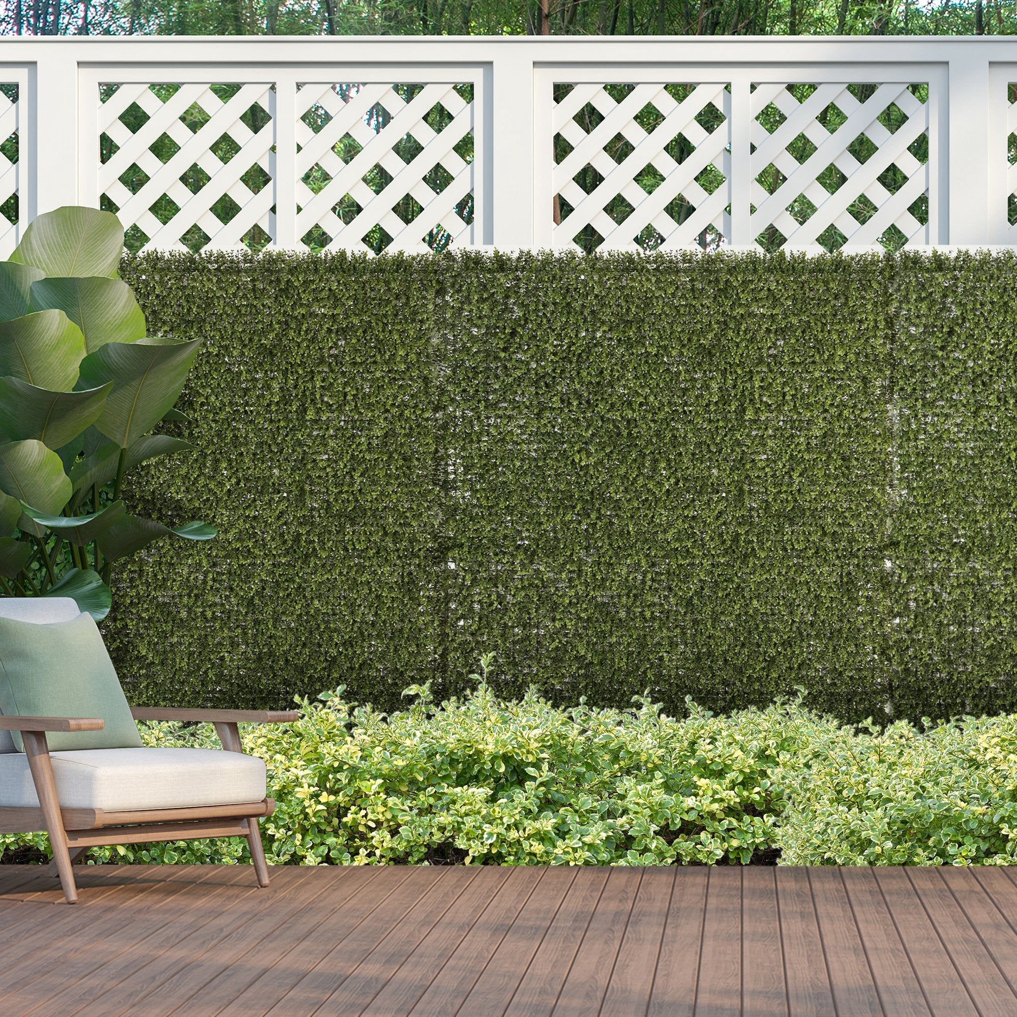 12PCS Artificial Boxwood Wall Panels 20