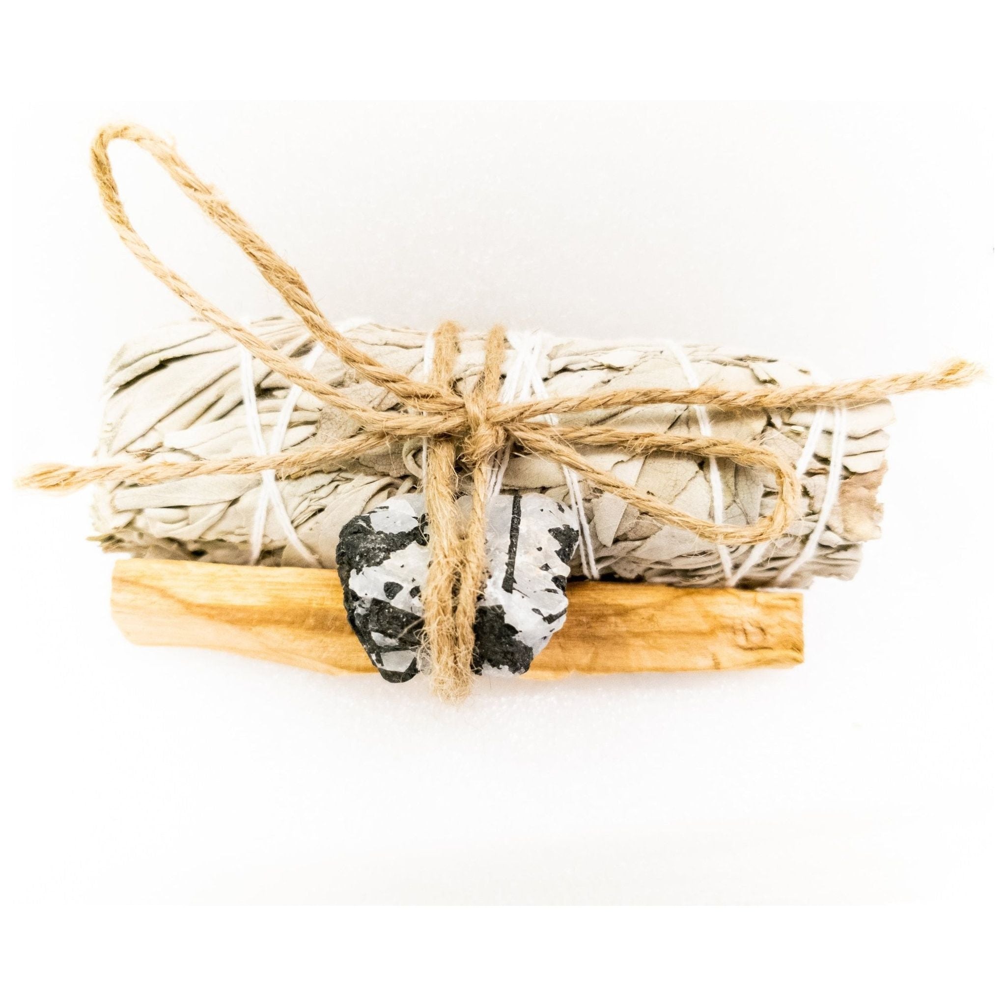 Palo Santo, Sage & Crystal Smudging Bundle