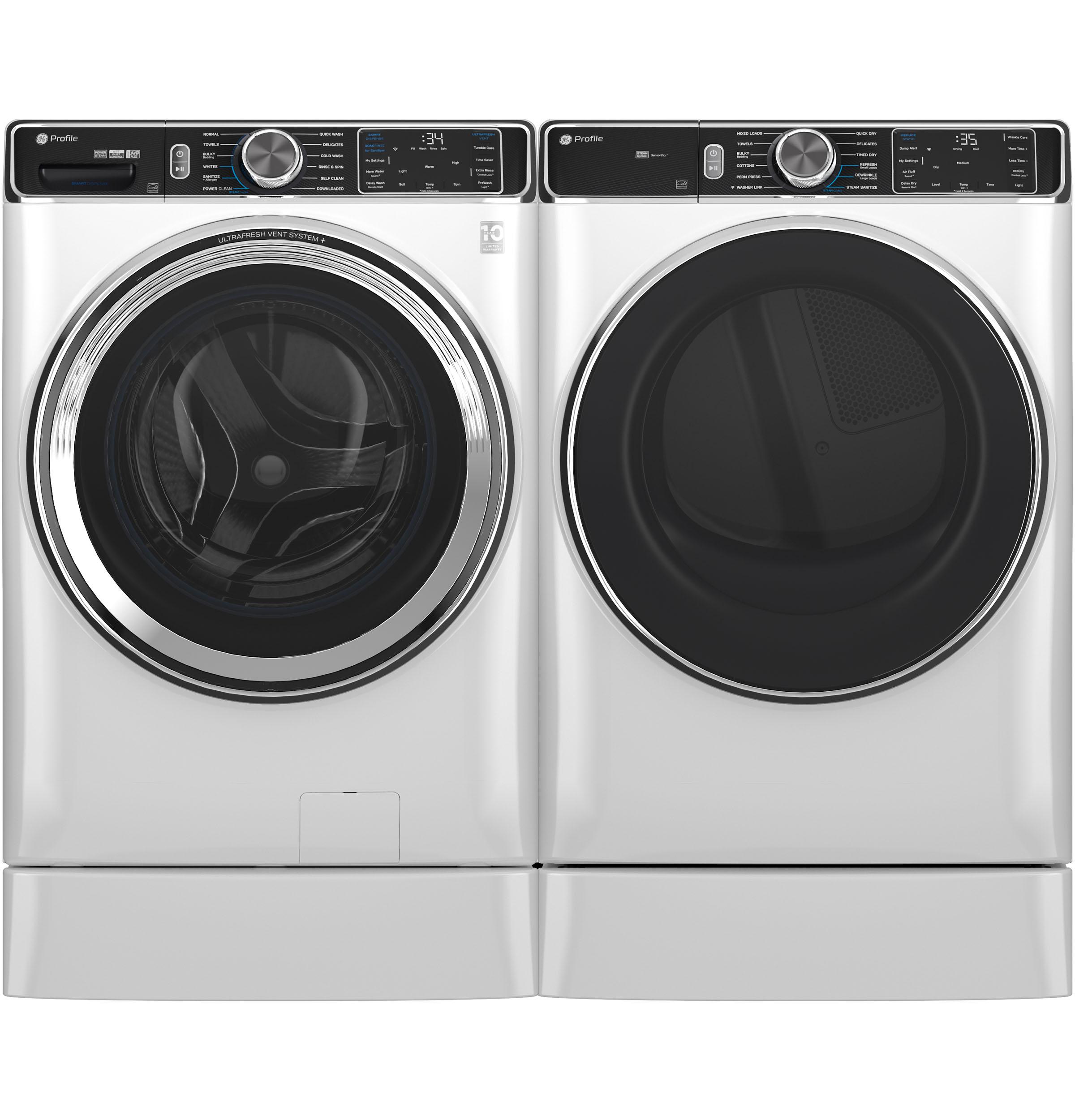 GE Profile? 7.8 cu. ft. Capacity Smart Front Load Electric Dryer with Steam and Sanitize Cycle