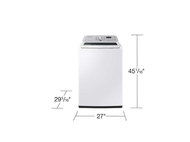 Samsung 4.7 cu. ft. Large Capacity Smart Top Load Washer with Active WaterJet in White