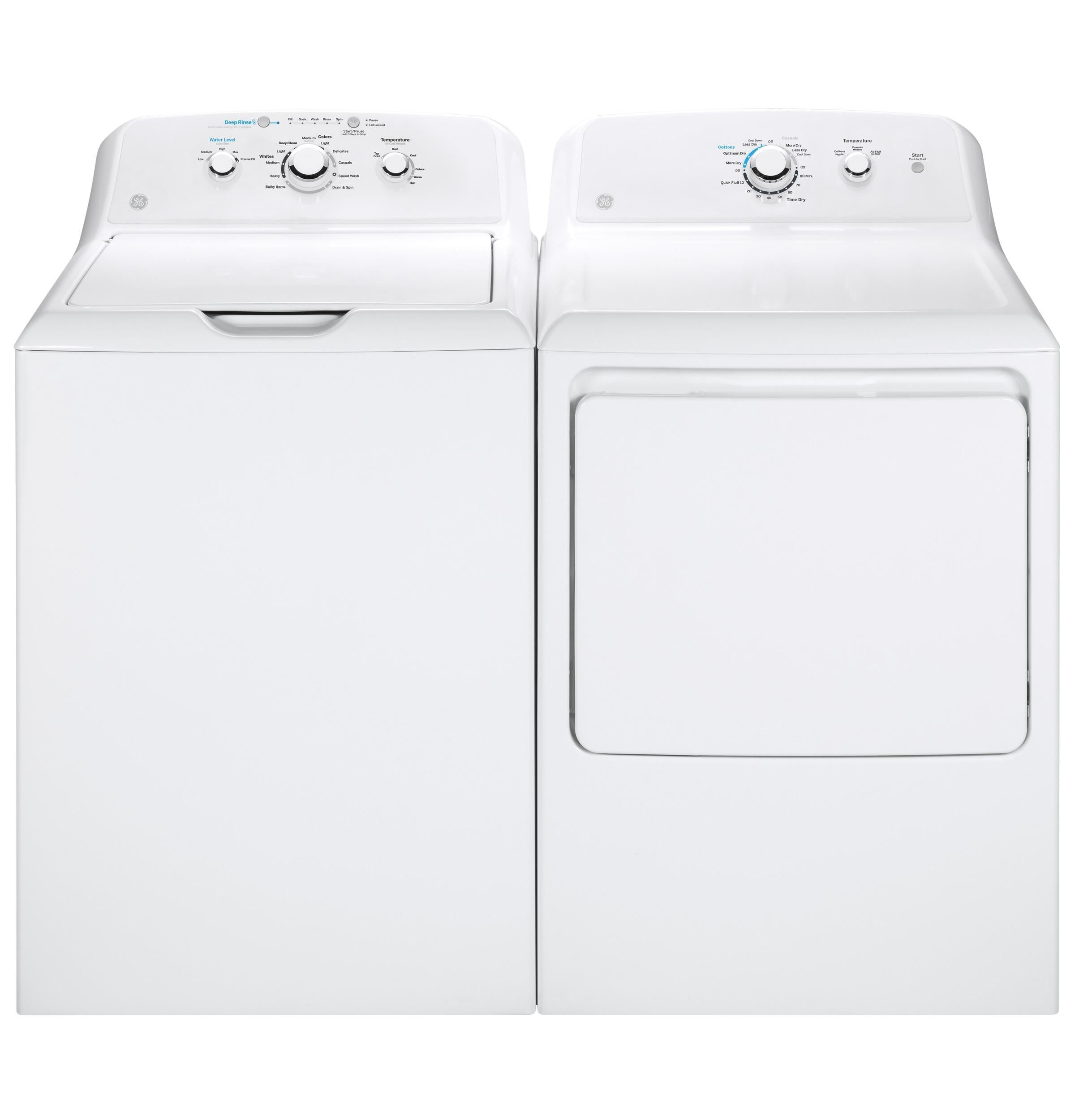 GE? 4.0 cu. ft. Capacity Washer with Stainless Steel Basket and Water Level Control