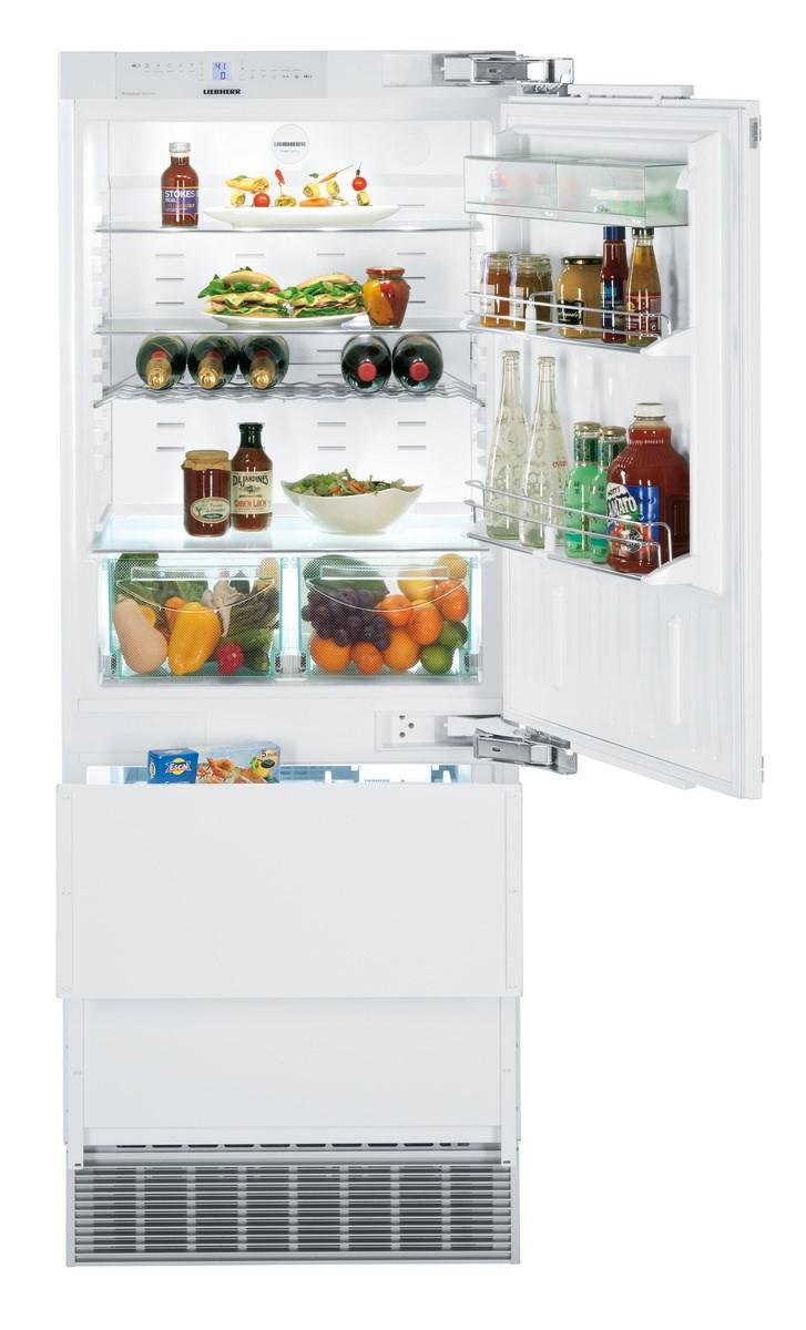 Liebherr Combined refrigerator-freezer with NoFrost for integrated use