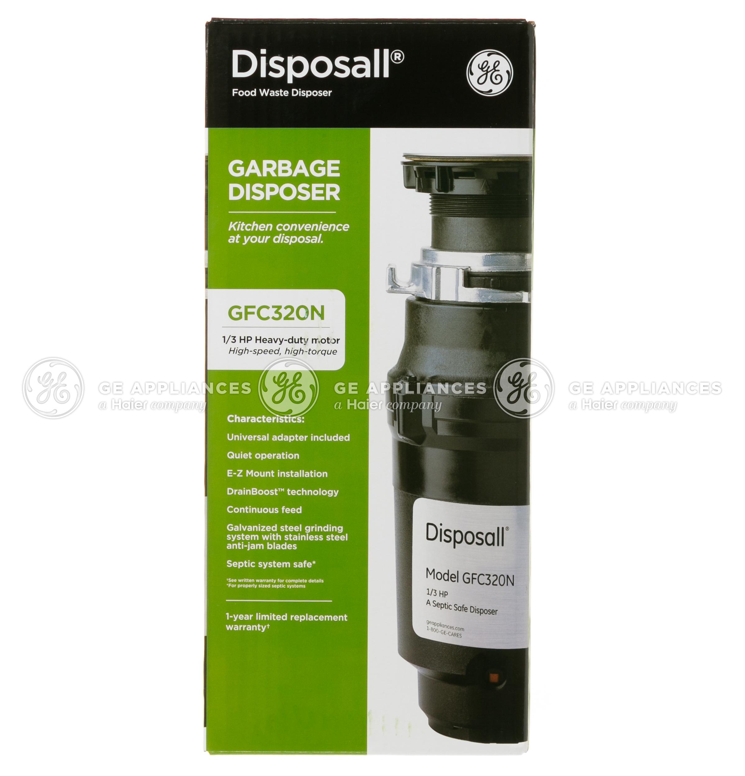 GE DISPOSALL? 1/3 HP Continuous Feed Garbage Disposer Non-Corded