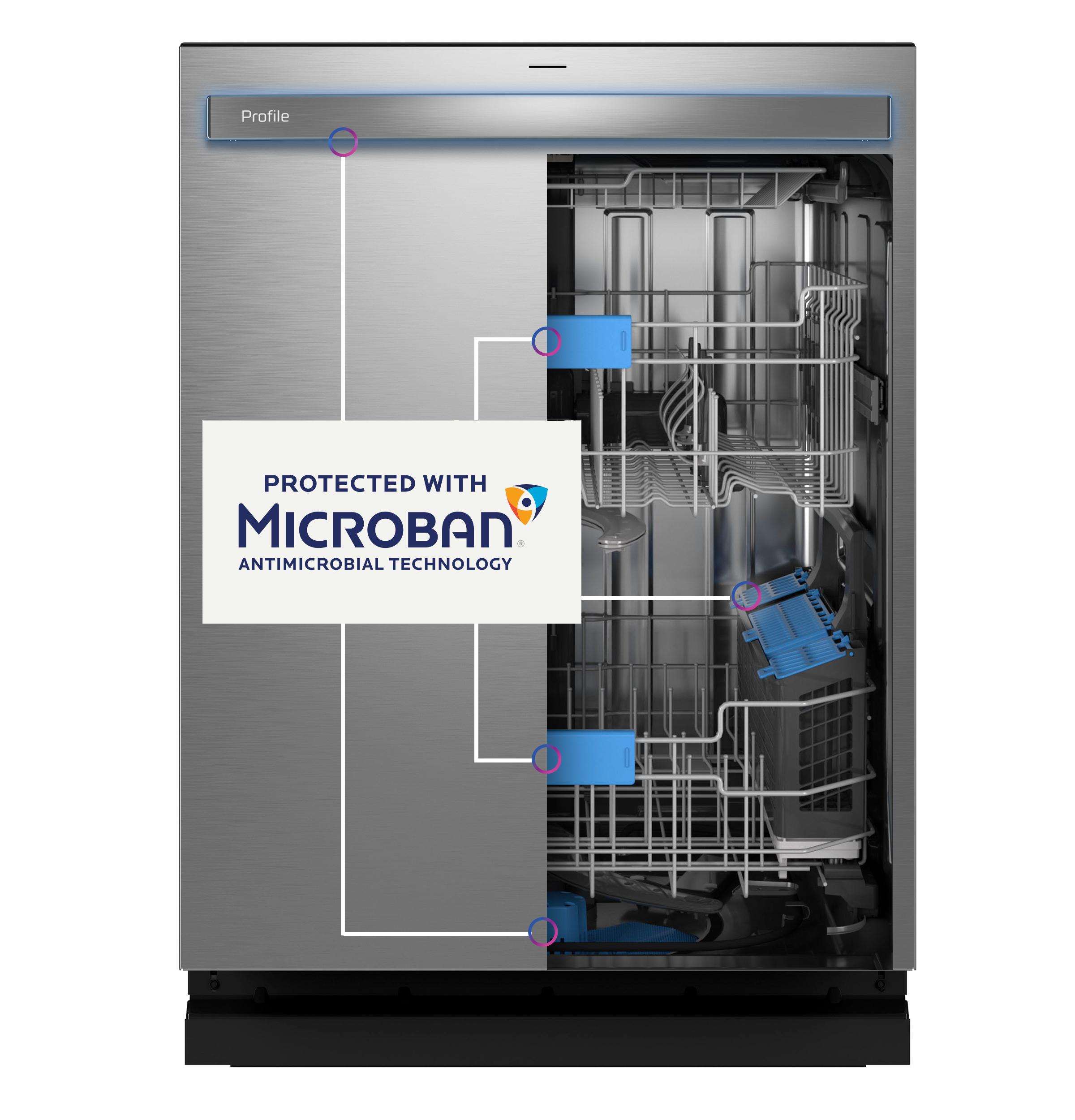 GE Profile? ENERGY STAR Smart UltraFresh System Dishwasher with Microban? Antimicrobial Technology with Deep Clean Washing 3rd Rack, 42 dBA
