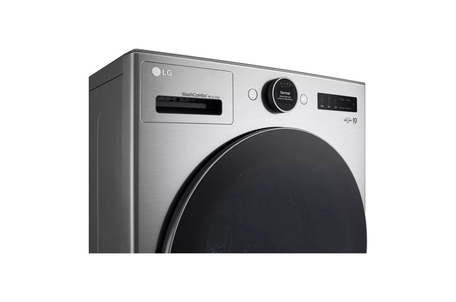 Lg Ventless Washer/Dryer Combo LG WashCombo? All-in-One 5.0 cu. ft. Mega Capacity with Inverter HeatPump? Technology and Direct Drive Motor