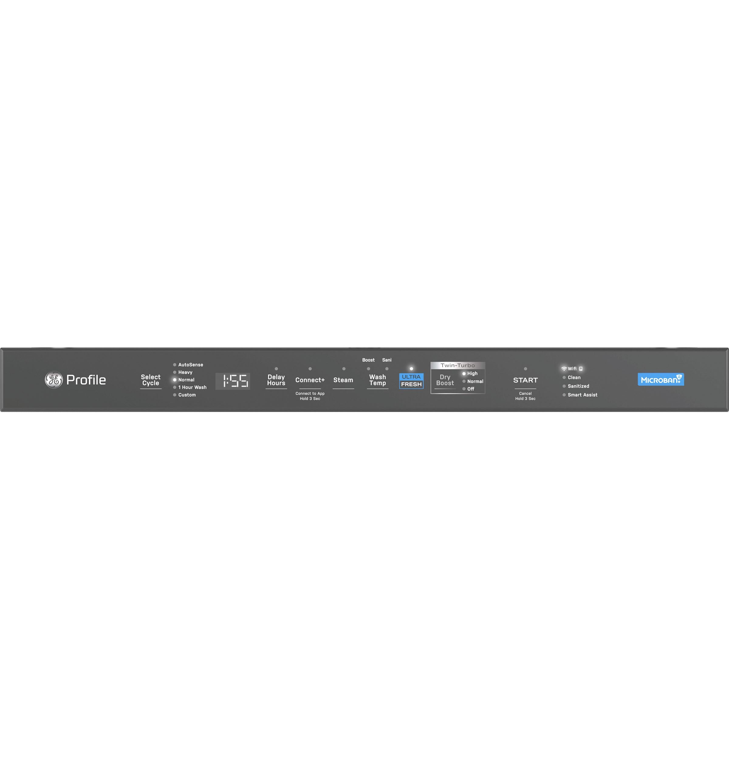 GE Profile? ENERGY STAR Smart UltraFresh System Dishwasher with Microban? Antimicrobial Technology with Deep Clean Washing 3rd Rack, 42 dBA