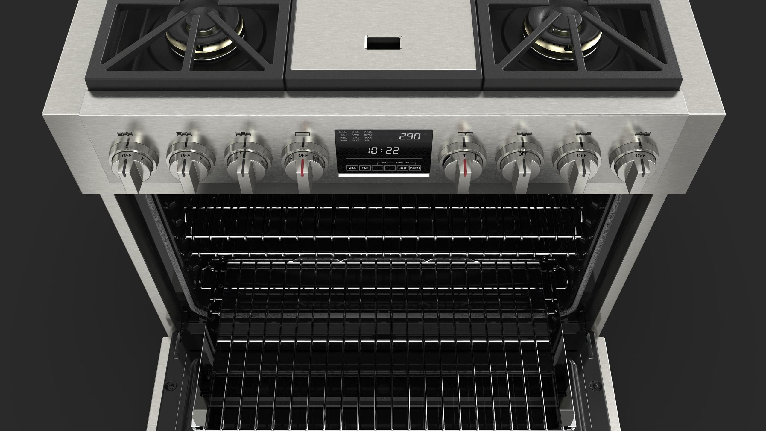 36 DUAL FUEL PRO RANGE WITH GRIDDLE